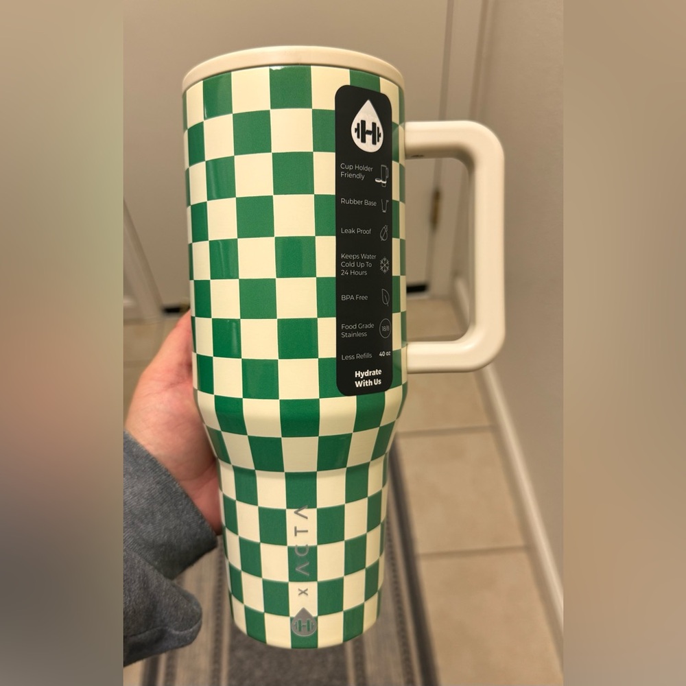 HydroJug x ACTA 40oz Traveler / Green Checkered